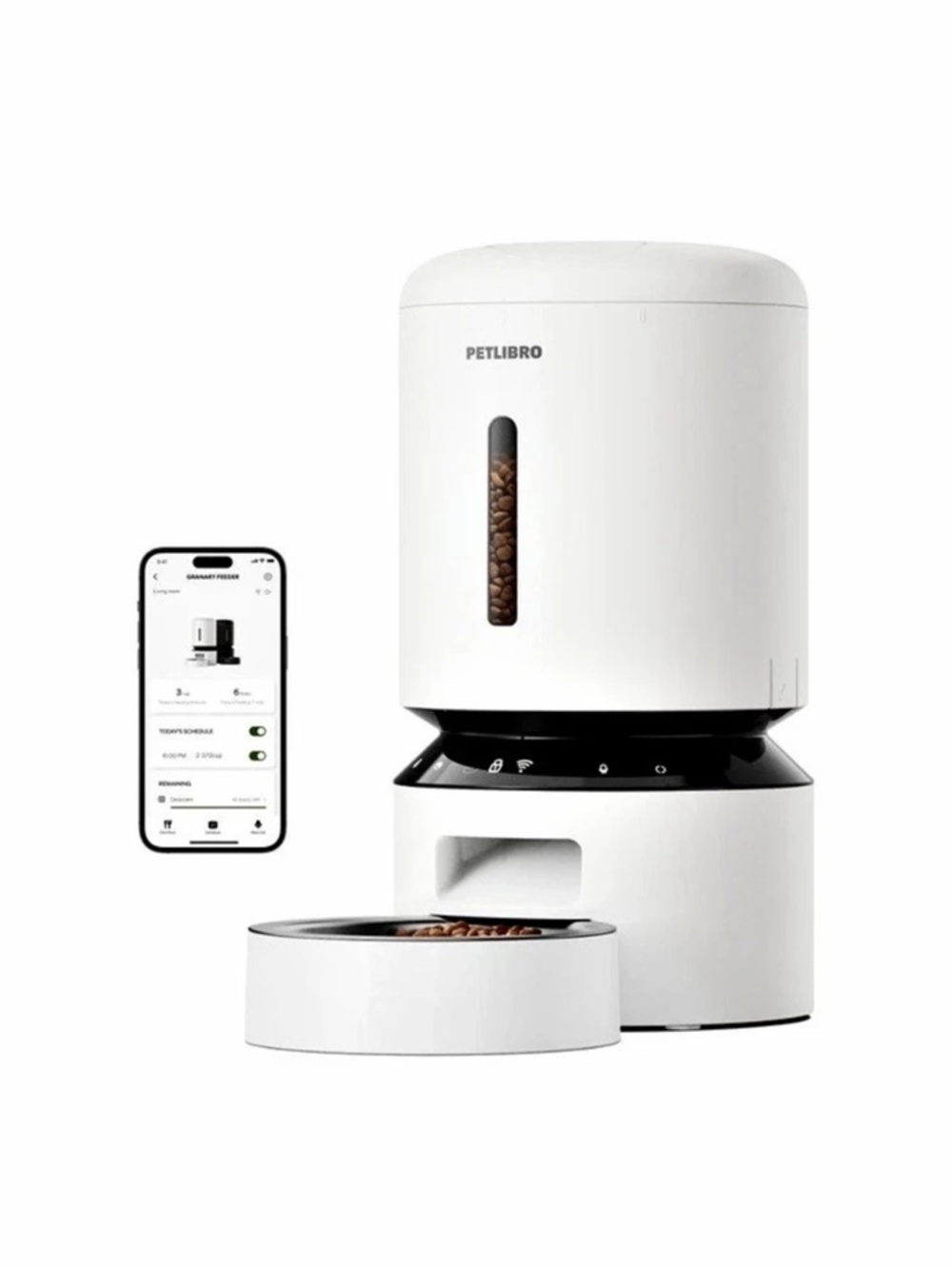 PETLIBRO Granary Automatic Pet Feeder White & Black Like New